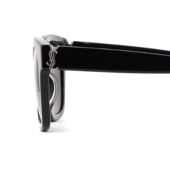 Saint Laurent Unisex Sunglasses | SL M124-001 | Black, Silver - Picture 1 of 3